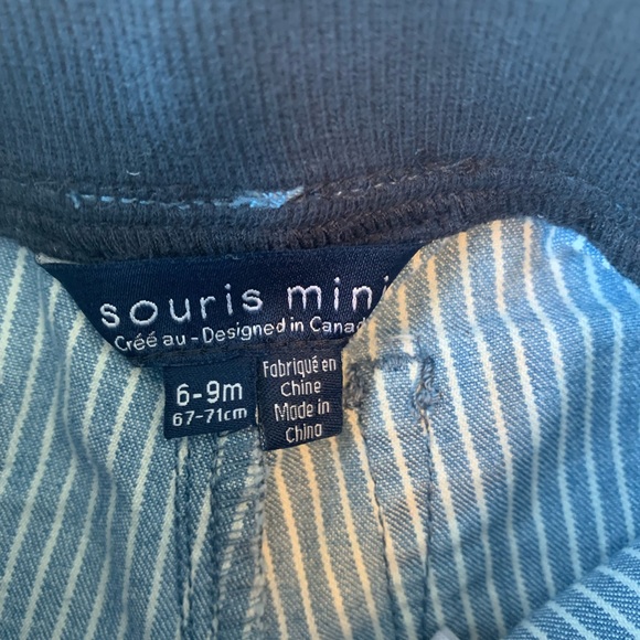 Souris Mini Seersucker Denim Shorts - Picture 4 of 6